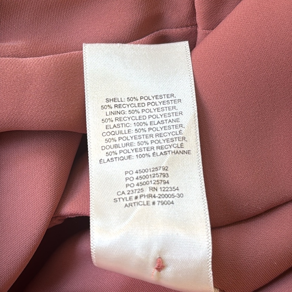 NWOT ARITZIA WILFRED Tulum top size M orange brown coral longsleeve - Picture 10 of 10
